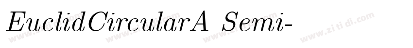 EuclidCircularA Semi字体转换